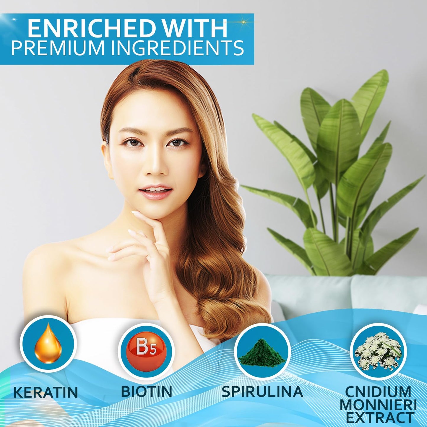 BELLISSO Biotin Conditioner - Sulfate Free Hair Thickening Products for Women and Men - Deep Conditioning Treatment for Dry Damaged Strands