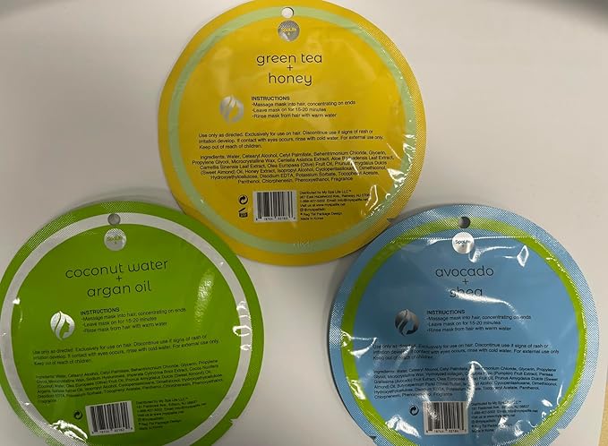 SpaLife Assorted All Natural Hair Mask 9 pack