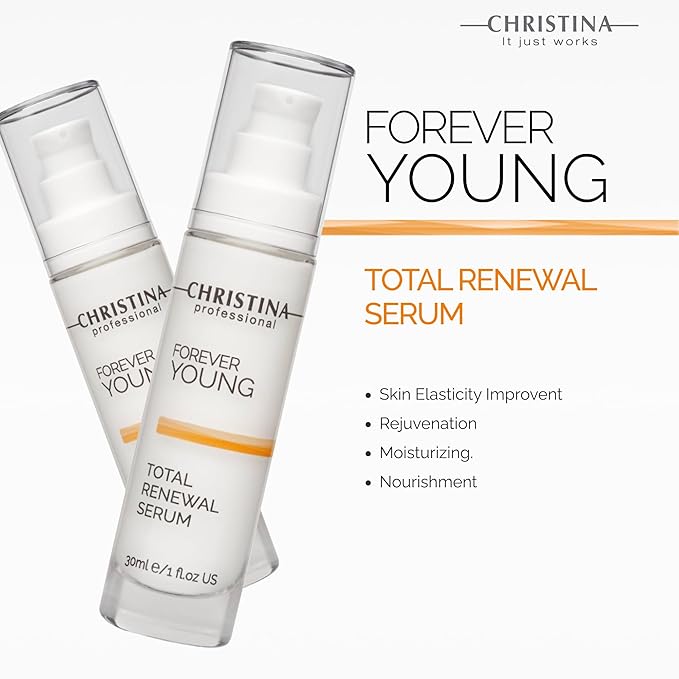Christina Forever Young Renewal Serum for Face | Rejuvenation, Fresh and Velvety Feel | Face Serum for Lasting Skin Health | Easy Application for Daily Use for All Skin Types 30ml / 1 fl.oz