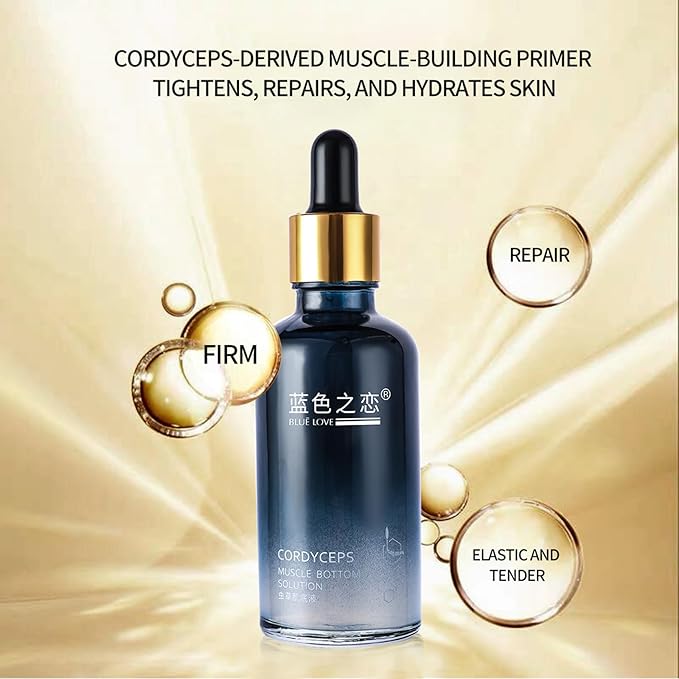 BLUE LOVE 3PCS Cordyceps Facial Essence Serum - Reduces Fine Lines & Wrinkles, Hydrating & Anti-Aging Formula with Natural Ingredients for All Skin Types