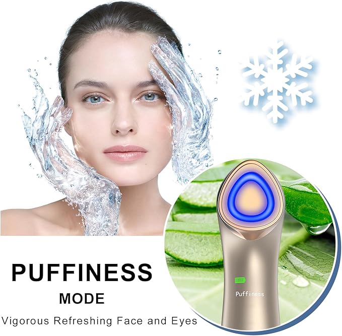 Lefay Face Skin Tightening Machine - Radio Frequency Anti-Aging Device Microcurrent Face Massager Lifting, Firming, Toning, Wrinkles Reduction De-Puffiness for Facial and Neck