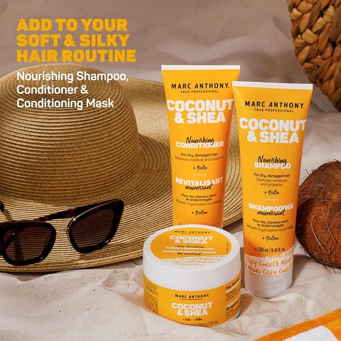 Marc Anthony Coconut & Shea Deep Nourishing Conditioning Mask, For dry damaged and frizzy hair, 295 mL