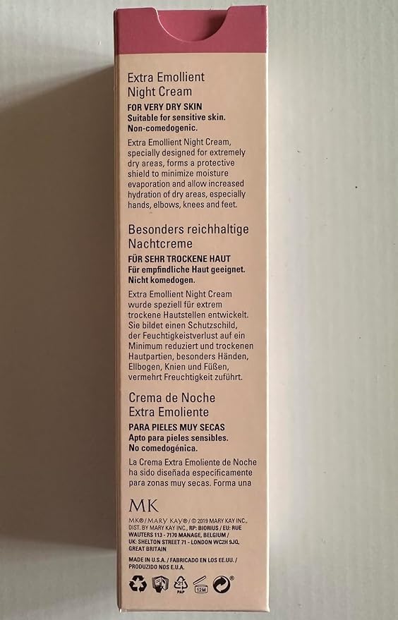 Mary Kay Extra Emollient Night Cream Full Size 21 Oz/60g.