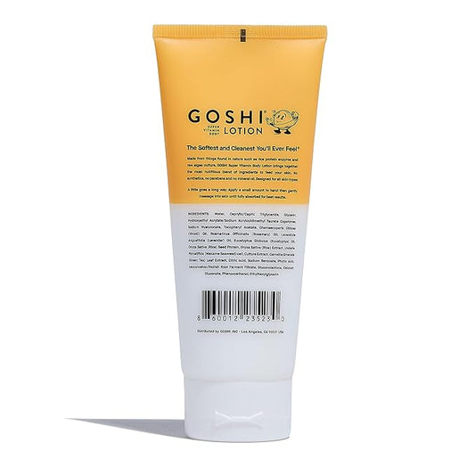 GOSHI Super Vitamin Body Lotion 3.4 oz - pH-Balanced Moisturizing Body Lotion for Men and Women - For All Skin Types