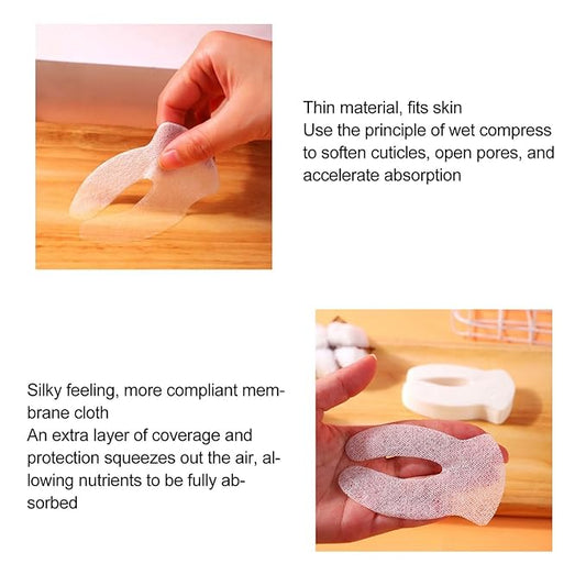 Eye Compressed Paper Sheet, U Shape Cotton Disposable Under Eye Sheet 200pcs, Eye Compressed Sheet, Soft for SPA