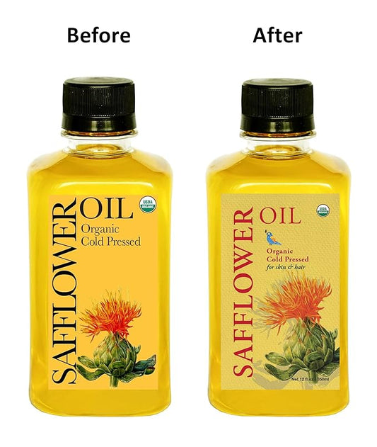 DAANA Safflower Oil for Skin: Certified USDA Organic, Extra Virgin, Cold Pressed (12 Fl Oz)