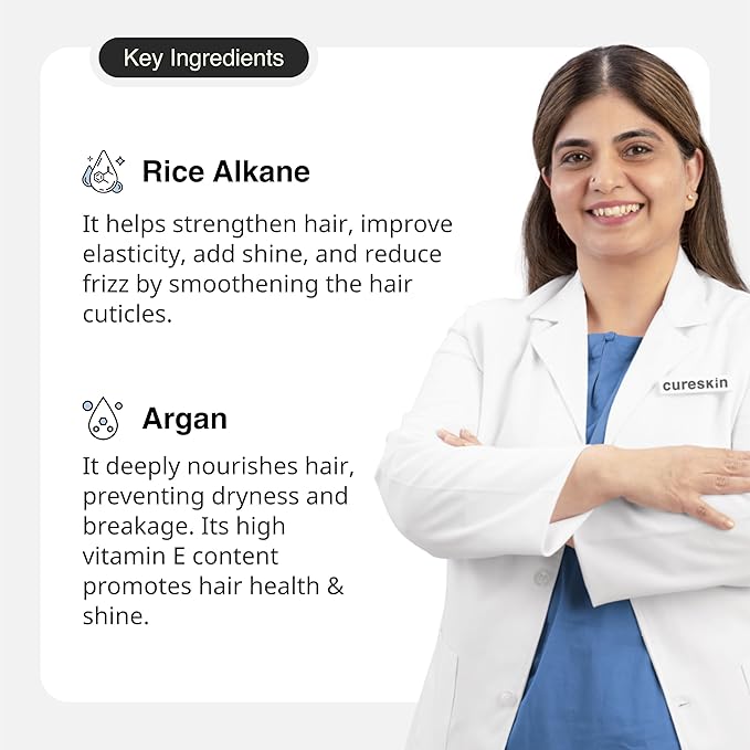 Smooth and Shine Hair Serum for Dry Frizzy Hair Women and Men | Helps Reducing Hair Breakage, Frizz and Detangels for Strong, Protected and Shiny Hair