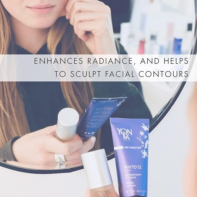 Yon-Ka Phyto-Contour, Phyto 52 Skin Firming Set, Under Eye Cream for Dark Circles, Facial Moisturizer and Night Cream to Tighten Skin and Reduce the Look of Pores