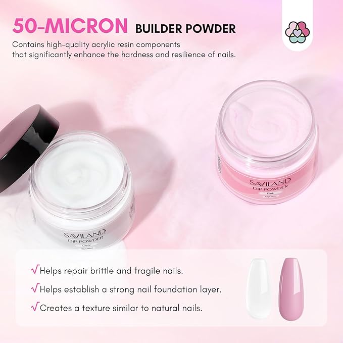 Saviland 60g Nail Repair Kit for Broken Damaged Nails and Cuticle Oil Vitamin E