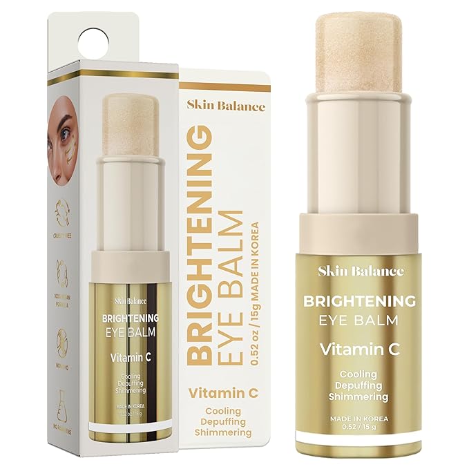 Vitamin C Eye Balm – Dermatologist-Tested, Anti-Aging, Korean Skin Care – Reduces Dark Circles, Puffiness & Fine Lines – Hydrating – Vegan, Clean Beauty, Cruelty-Free – 0.52 FL. Oz