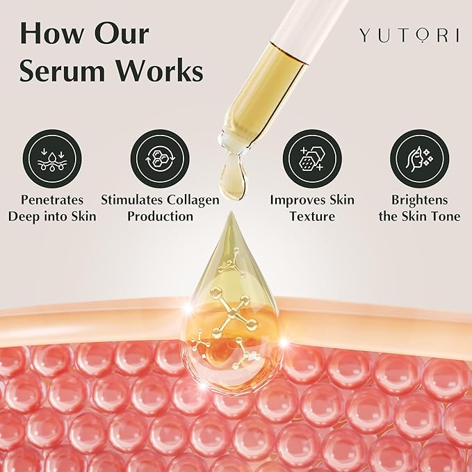 Yutori PDRN Serum with Caffeine Booster - Plant Based Antiaging Skin Serum, Lifting Visibly for Wrinkle Care, Anti-aging, Hydrating, Natural Glow and Face Toner for All Skin Types, 1.01fl (30ml)
