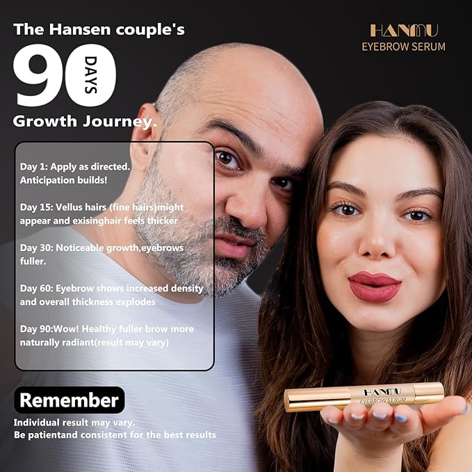 Eyebrow Growth Serum for Women & Men - Rapid Eyebrow Enhancer 4.5ml | Natural & Gentle Formula for Thicker Fuller Brows with Visible Results in 4-6 Weeks