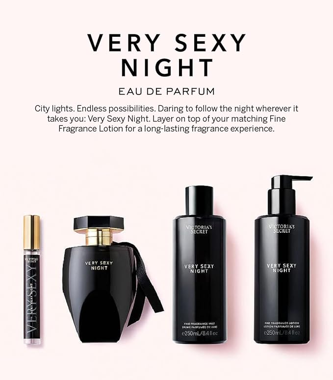 Victoria's Secret Very Sexy Night Fine Fragrance Lotion, 8.4oz.