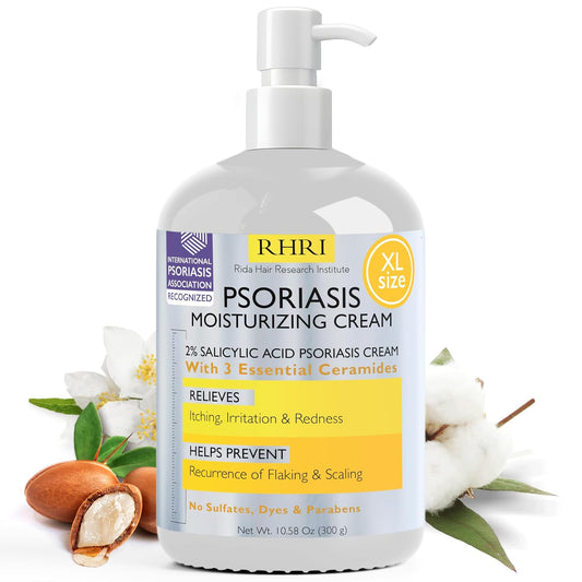 Psoriasis Cream for Itchy Scalp, Face & Body | Eczema Cream for Adults | Psoriasis Treatment for Skin | Itching, Irritation & Redness Relief | XL Size