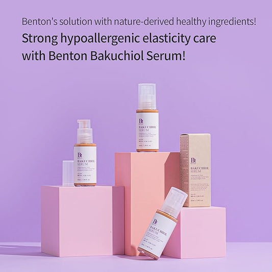 BENTON Bakuchiol Serum - Nourishing Serum for Face with Bakuchiol Retinol Alternative - Improve Elasticity and Control Photoaging - Serum for Sensitive Skin, 1.18 fl.oz.