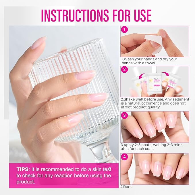 Nail Strengthener for Women: 8 in 1 Natural Nail Hardener Extra Strong and Growth - Nail Polish Hardener for Weak and Damaged Nails 15ml