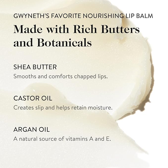 goop Beauty Clean Lip Balm | Dry Lips Treatment | Coconut Oil, Pomegranate Extract, & Shea Butter | Petroleum Free | 0.16 oz