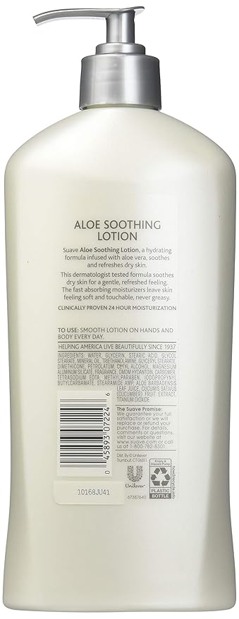 Suave Body Lotion - Soothing with Aloe - 18 oz - 2 pk
