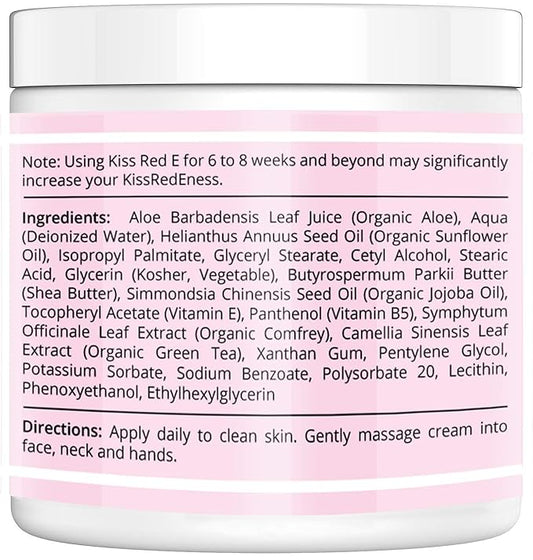 KissRedE Anti Aging Face Cream. Best Anti Wrinkle Cream Moisturizer For Face, Hands, Neck. Reduce Wrinkles, Fine Lines, Crows Feet, Puffy Eyes.