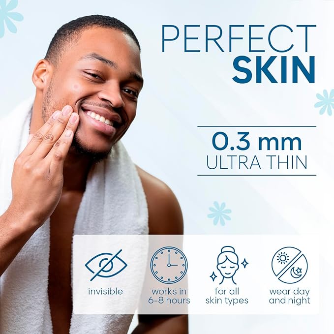 Invisible Pimple Patches (180 Count) - Hydrocolloid Acne Spot Treatment - Zit Patches for Face - Acne Treatment for Clear Skin - S/L Sizes