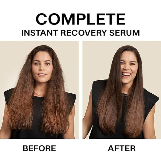 JVN Complete Instant Recovery Leave-In Anti Frizz Serum, Repairs Hair and Protects Against Heat Damage, Smoothing Serum for All Hair Types, 3.4 Fluid Ounces