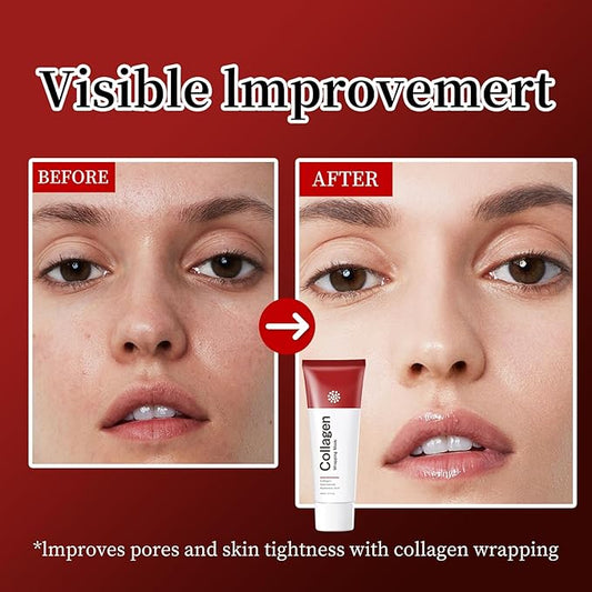 Collagen Night Wrapping Mask Hydrating Peel Off Face Mask for Women Tightening Lifting Facial Mask Skincare Anti Aging Collagen Masks for Wrinkles Fine Line Moisturizing Glowing Glass Skin 2.71oz/80ml