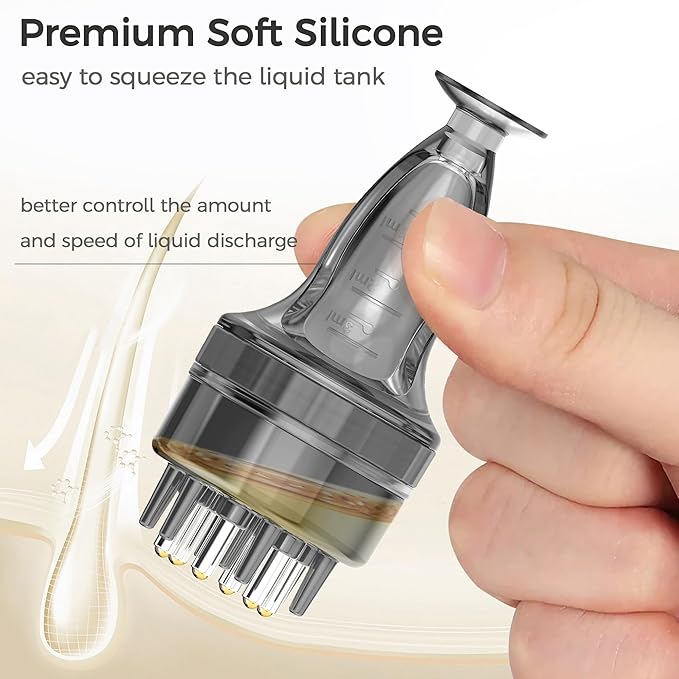 Minoxidil Applicator, Quick Efficient Apply No Messy Hair Serum Applicator Small Minoxidil Applicator Tool, Hair Applicator Bottle Minoxidil Brush Scalp Applicator Comb Dedicated to Minoxidil
