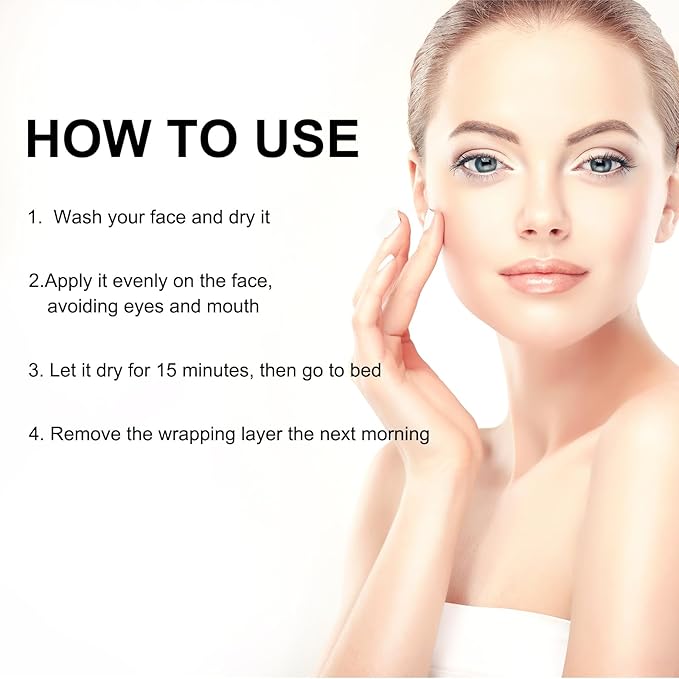 Sea-Maid Collagen Night Wrapping Mask, Hydrolyzed Collagen Peel Off Facial Mask, Smooth & Tight Skin, Reduce Fine Lines & Dullness, Korean Skin Care For All Skin Types (2.54 fl.oz)