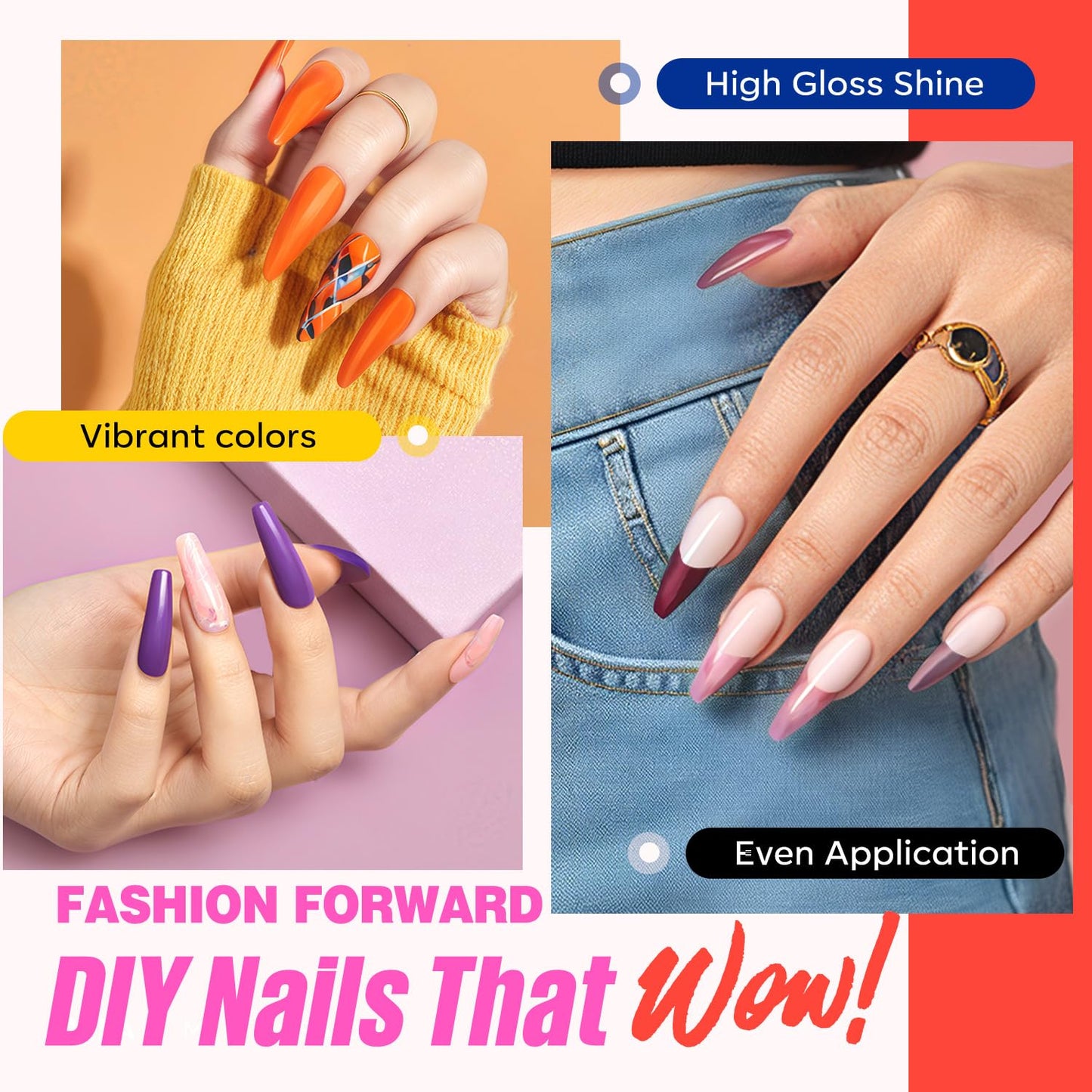 MEFA 34 Pcs Gel Nail Polish Kit with U V Light, 20 Colors All Seasons Soak Off Gel Polish Nail Set with Matte/Glossy Base Top Coat Essential Manicure Tools Nails Art DIY Salon Home