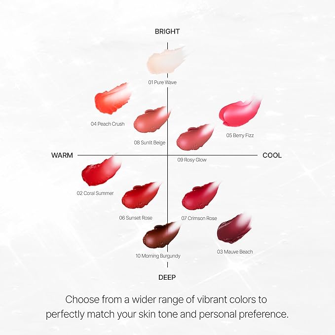 SUN-KISSED Plump Tinted Lip Balm, Lip Plumper, 70% Skincare Ingredients Providing Deep Hydration to Cracked & Chapped Lips, Lightweight Buildable High Gloss Finish, 03 Mauve Beach