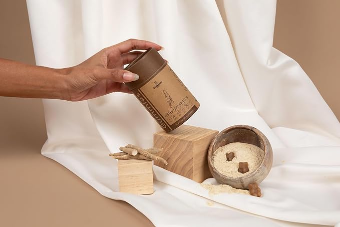 Ashwagandha 1500mg + Zinc, Vitamin D2 Vegan Gummies (Ashwagandha Roots)