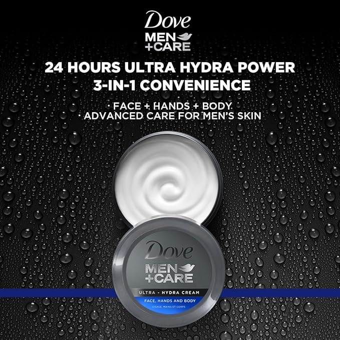 Dove Men+Care Ultra Hydra Cream Lotion, 2.53 Fl Oz (Pack of 12)