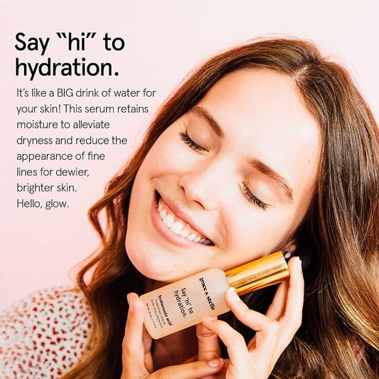 grace & stella Award Winning Hyaluronic Acid Serum (50ml/1.7 fl oz) Hydrating Hyaluronic Acid Serum for Face - Acido Hialuronico for Women - Remove Fine Lines, Wrinkles, Anti Aging - Vegan Skincare