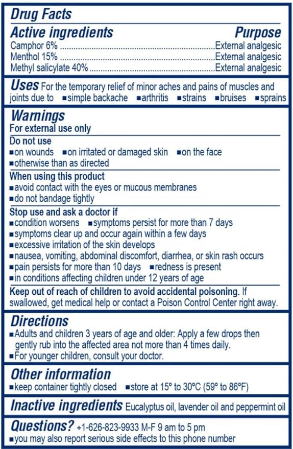 White Flower External Analgesic Balm Oil Combo 20ml/0.676flOz + 2.5ml/0.085flOz, Muscle Joints Topical Arthritis Pain relief, Eucalyptus Levander Peppermint Massage Oil Authentic US import(2 Pack)