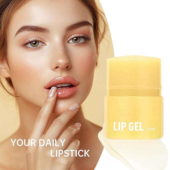 Lip Gel-Honey Moisturizing Lip Balm Lip Mask Soften & Plumping Lips, Long-Lasting Nourishing Moisturizing Lip Balm for Lip Care & Dry Lips, 0.52Oz