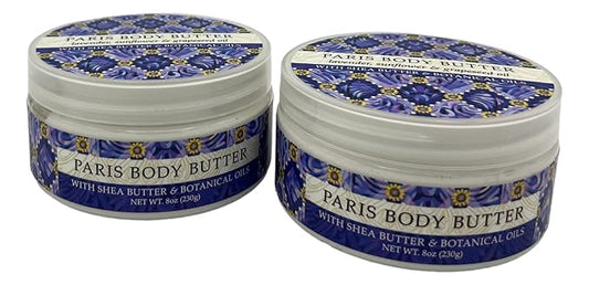 Greenwich Bay Trading Company, Paris Body Butter, Set of 2-8 Ounce Jars