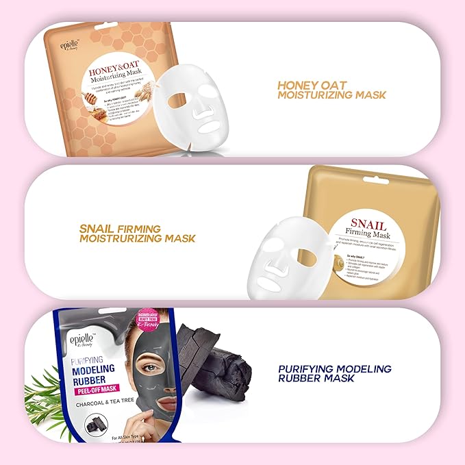 Epielle Skincare Beauty Kit - Best Of K-beauty Kit | Korean Beauty, Korean Skincare | All in one Kit, Gift Set, Beauty Gift, Spa Day, Easter Gifts (1pk, Best Of K-Beauty Kit)