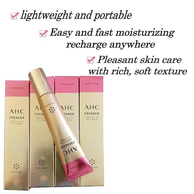Quick moisturizing charge, Deep nutrition eye cream For AHC Premier Ampoule in Core Lifting Eye Cream Season12, 40ml (4 SET)