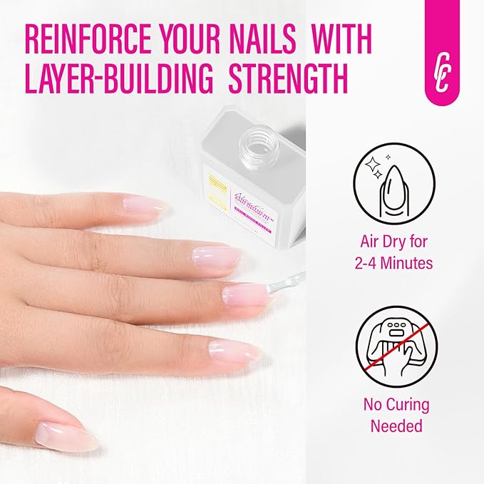 Nail Strengthener for Women: 8 in 1 Natural Nail Hardener Extra Strong and Growth - Nail Polish Hardener for Weak and Damaged Nails 15ml