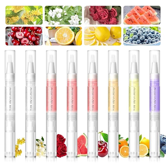 Natural Nail Growth Oil,Nail Growth Oil Pen,Cuticle Oil, Natural Growth Serum For Nails Moisturize -For Growth And Strength, Nail Strengthener For Damaged Nails (Watermelon oil, 0.18 / Fl Oz)