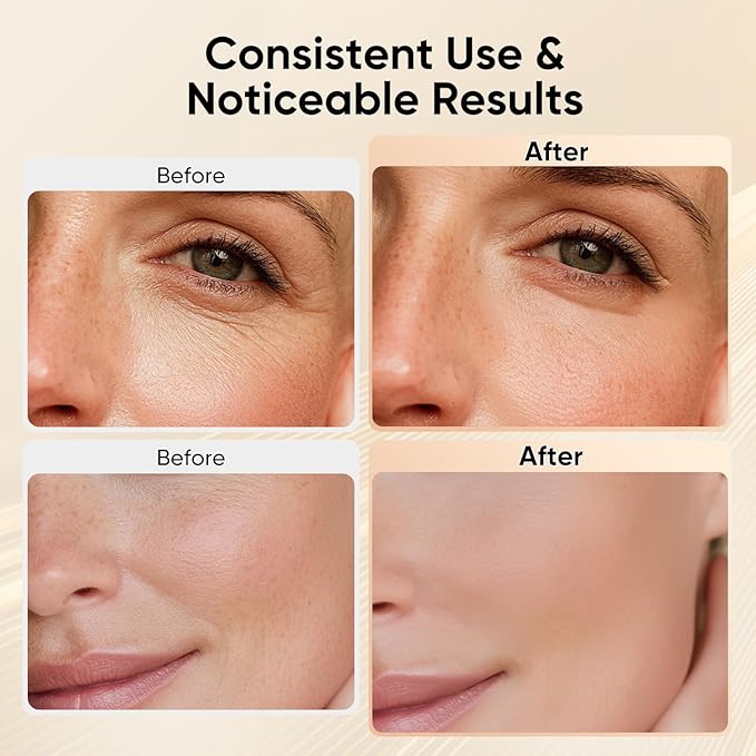 Red Light Therapy for Face and Neck - Microcurrent Facial Device with Gua Sha Tool, 7-in-1 LED Face Sculptor, Cold Heat Facial Massager for Tightening & Lifting