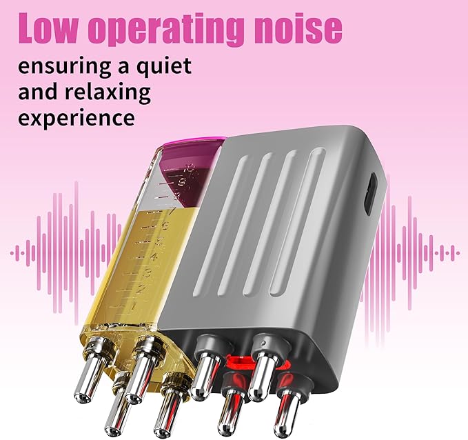 Electric Hair Oil Applicator for Scalp with Massage, Scalp Massager for Scalp Care | Hair Oiling Applicator & Oil Bottles for Healthy Hair | Electric Hair Brush for Healthy Scalp (Pink)