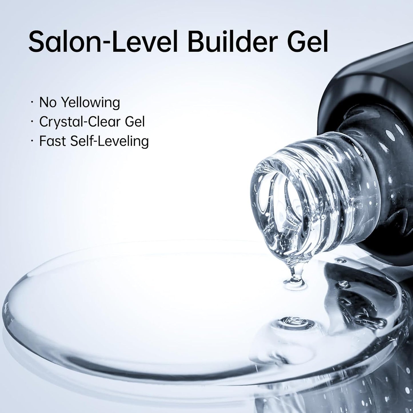 Hema Free Builder Gel for Nails Hypoallergenic & Odorless - Thickness Nail Strengthener & Extender | 28-Day Chip Resistance