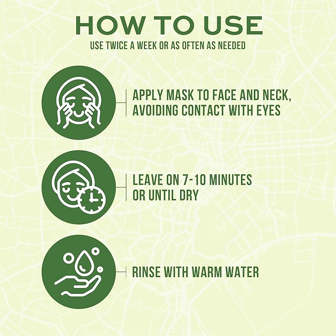 Freeman Exotic Blends Detoxifying Japanese Matcha Cream Facial Mask, 6 fl.oz./ 175 mL Tube