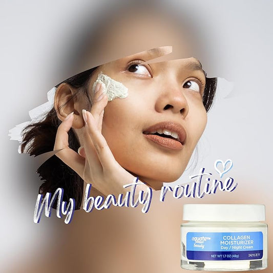 Equate Beauty Collagen Moisturizer Day/Night Cream, Reduce Wrinkles, Face Cream 1.7 oz (Pack of 1)