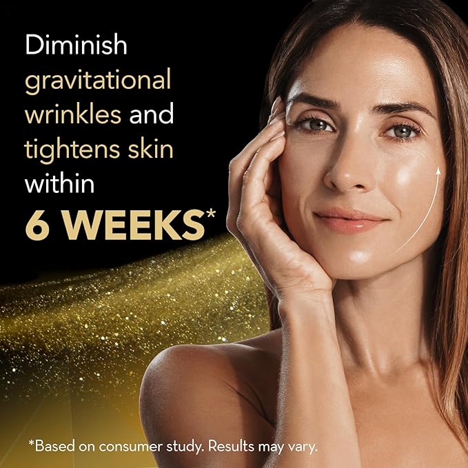 Cicatricure Gold Lift Anti-Aging Night Cream for Face, with Peptides, Calcium, and Silicon, offering a lifting effect, nourishment, and facial contour, 3-Pack