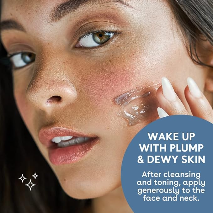 Nuria - Hydrate Revitalizing Jelly Night Face Moisturizer, Refreshing Facial Moisturizer Jelly Mask for Nighttime Skin Recovery, Suitable for All Skin Types, 55g/1.9 oz