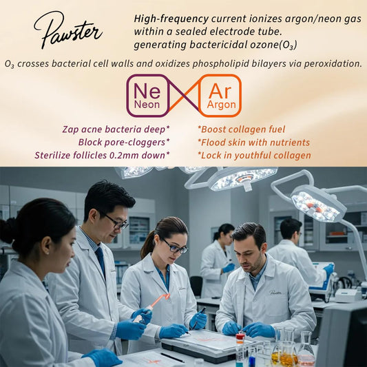 Skin Therapy Wand - Portable Skin Therapy Machine with 6 Glass Tubes - Clarifying - Skin Tightening & Radiance - Wrinkle Reducing