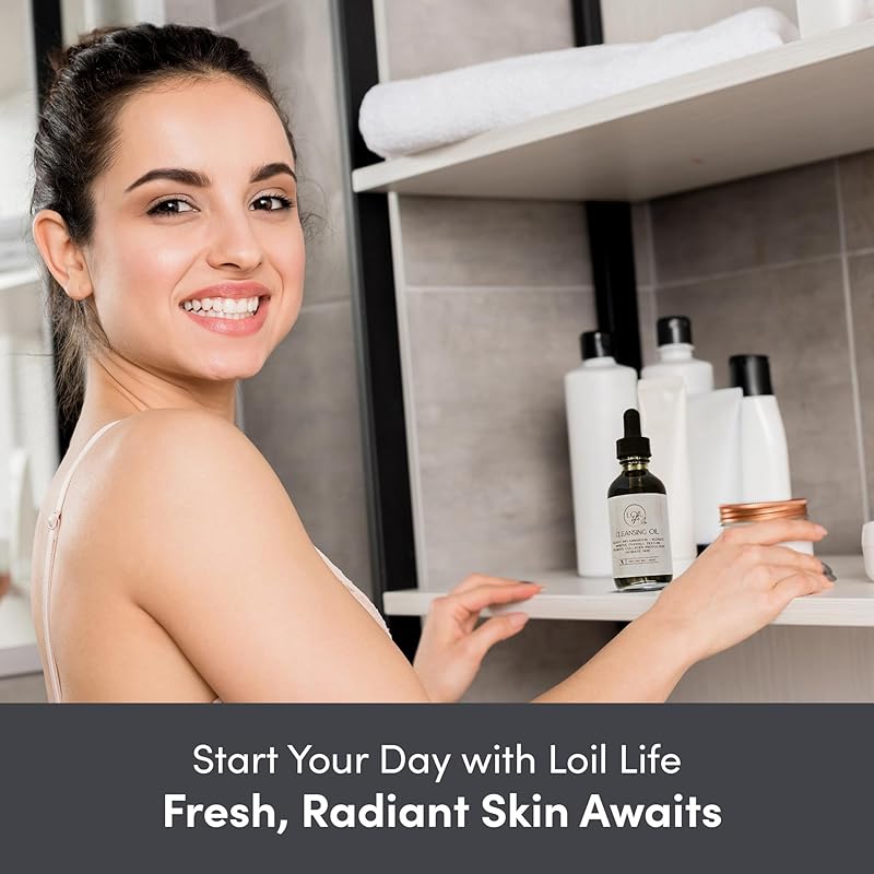 Cleansing Oil – Promotes Radiant, Healthy Skin | Natural Face Wash & Makeup Remover for All Skin Types | Deeply Moisturizing Formula | 2oz