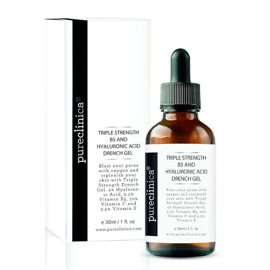Triple Strength B5 (6.5%) and Hyaluronic Acid (4%) Drench Gel (w/Vit C 10% and E 2.5%) – 30ml / 1 fl oz